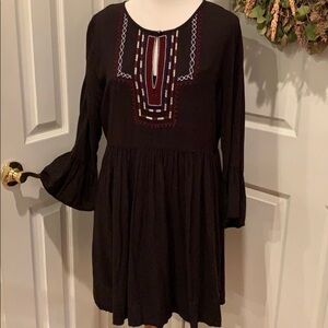Comfiest black dress ever!  Roomy and fun design